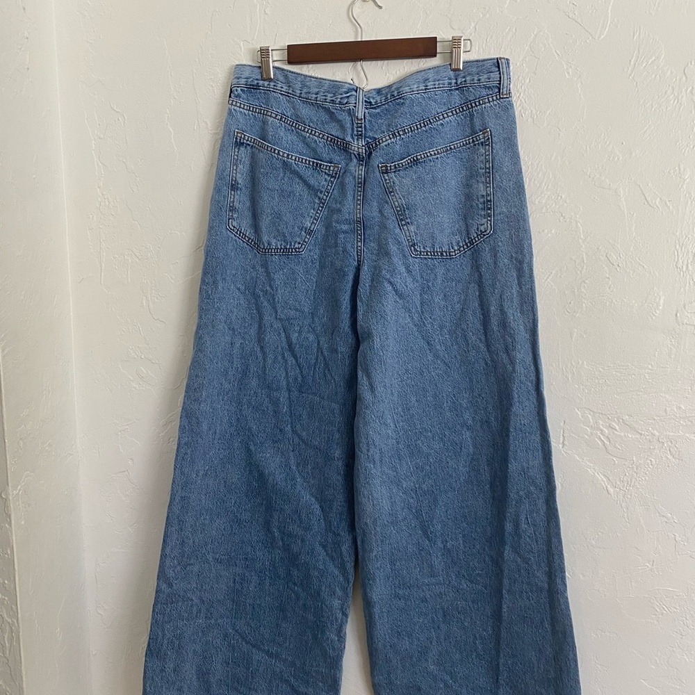 NWT Blue Wide-Leg Jeans Size 12 - Picture 6 of 6